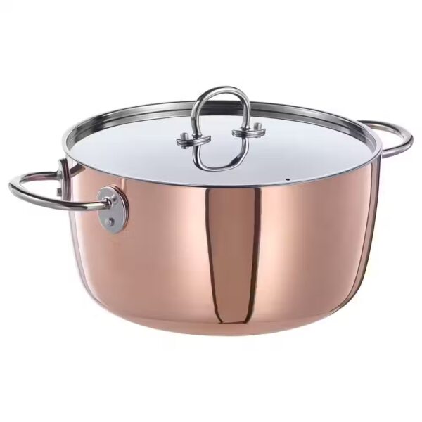 FINMAT Кастрюля с крышкой, медь/нержавеющая сталь, 5 л