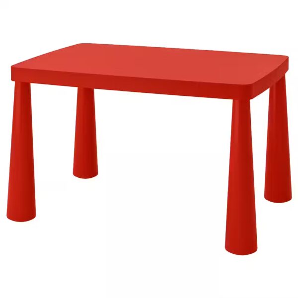 MAMMUT Стол детский, д/дома/улицы красный,77x55см